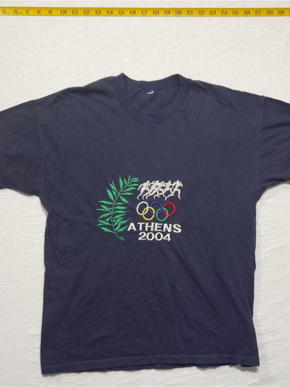 Athens 2004 Olympic Logo Navy Short-Sleeve Tee